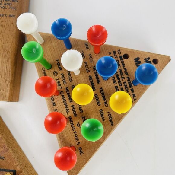 7 VTG Cardinal Reiss PEG & WOOD Brain Puzzler Games Mind Magic Starburst ETC - Picture 4 of 12